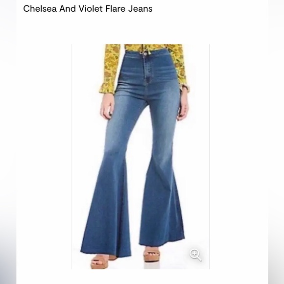 Chelsea & Violet Denim - CHELSEA & VIOLET BELL BOTTOM JEANS